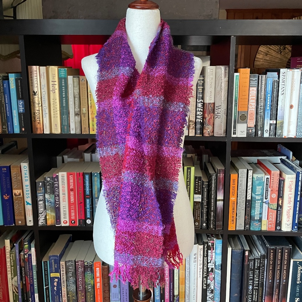 vintage bouclé scarf